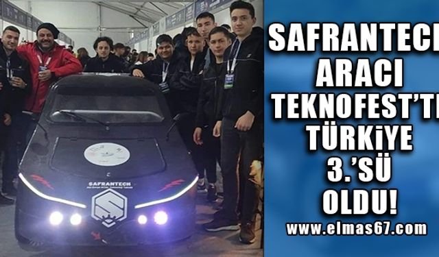 Safrantech aracı TEKNOFEST'te Türkiye 3.'sü oldu