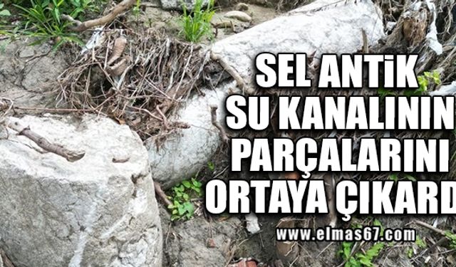 Sel antik su kanalının parçalarını ortaya çıkardı