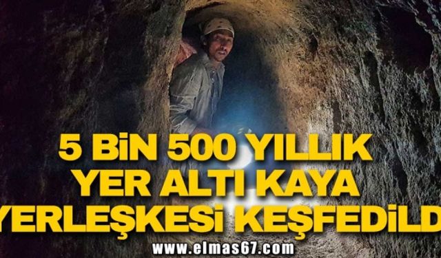 5 bin 500 yıllık "yer altı kaya yerleşkesi" keşfedildi