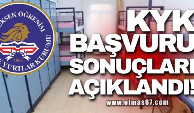 KYK BAŞVURU SONUÇLARI AÇIKLANDI!
