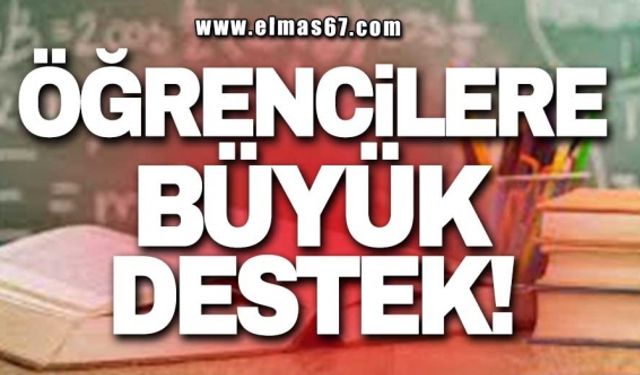 ÖĞRENCİLERE BÜYÜK DESTEK!