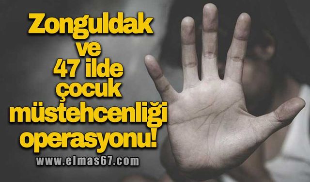 Zonguldak ve 47 ilde çocuk müstehcenliği operasyonu!