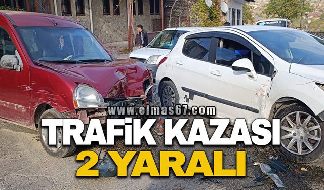 Karabük’te trafik kazası : 2 yaralı!