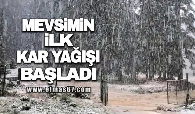 Mevsimin ilk kar yağışı başladı!
