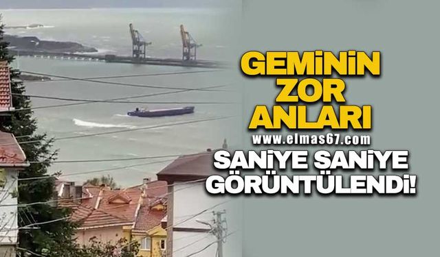 GEMİNİN ZOR ANLARI SANİYE SANİYE GÖRÜNTÜLENDİ!