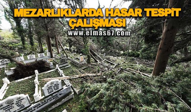 Mezarlıklarda hasar tespit çalışması