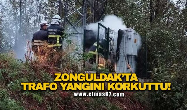Zonguldak’ta trafo yangını korkuttu