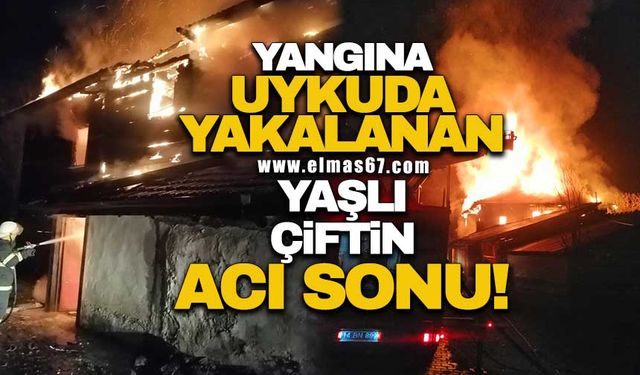 Yangına uykuda yakalanan yaşlı çiftin acı sonu