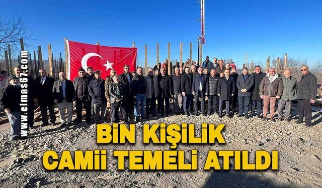 Bin kişilik cami temeli atıldı