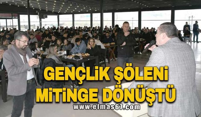 GENÇLİK ŞÖLENİ MİTİNGE DÖNÜŞTÜ