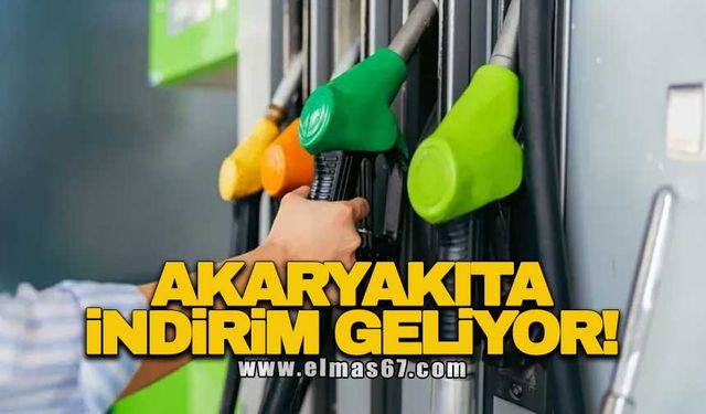 Akaryakıta indirim geliyor!