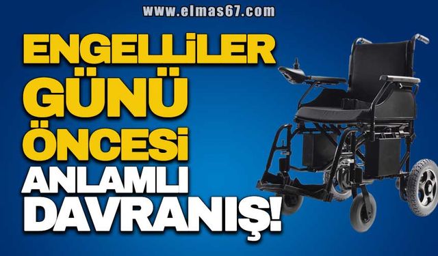 ENGELLİLER GÜNÜ ÖNCESİ ANLAMLI DAVRANIŞ