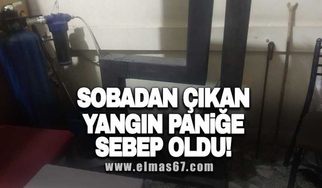 Devrek’te sobadan çıkan yangın paniğe neden oldu