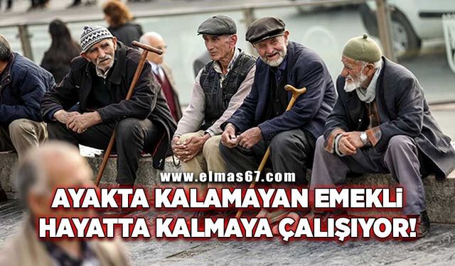 Ayakta kalamayan emekli, hayatta kalmaya çalışıyor!