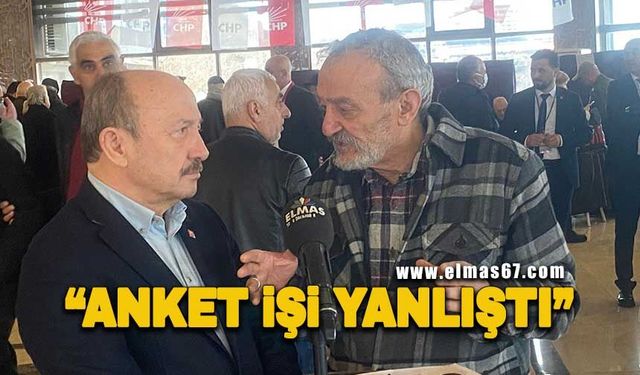 İsmail Eşref: "Anket işi yanlıştı"
