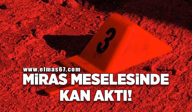Miras meselesinde kan aktı: 1 yaralı