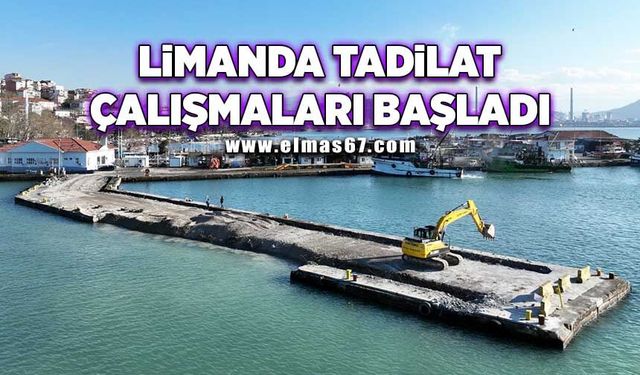 LİMANDA TADİLAT ÇALIŞMALARI BAŞLADI