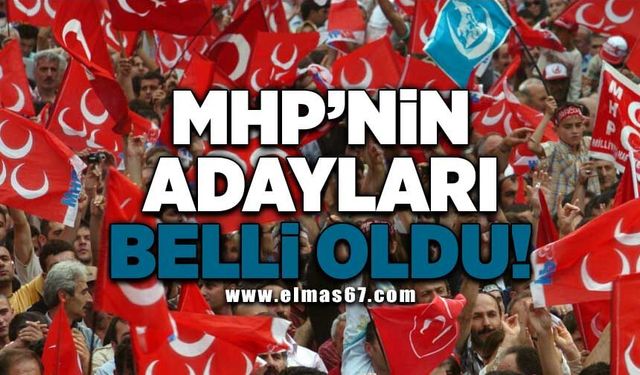 MHP'nin adayları belli oldu!