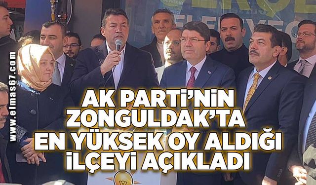 AK Parti’nin Zonguldak’ta en yüksek oy aldığı ilçeyi açıkladı