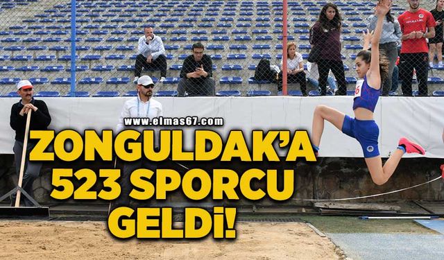 Zonguldak'a 523 sporcu  geldi