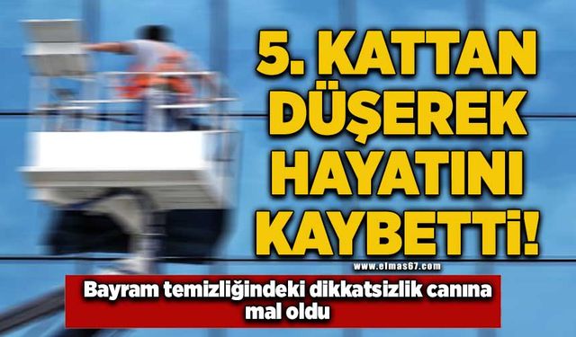 Zonguldak'ta 5. kattaki evinde bayram temizliği yapan kadın düşerek hayatını kaybetti