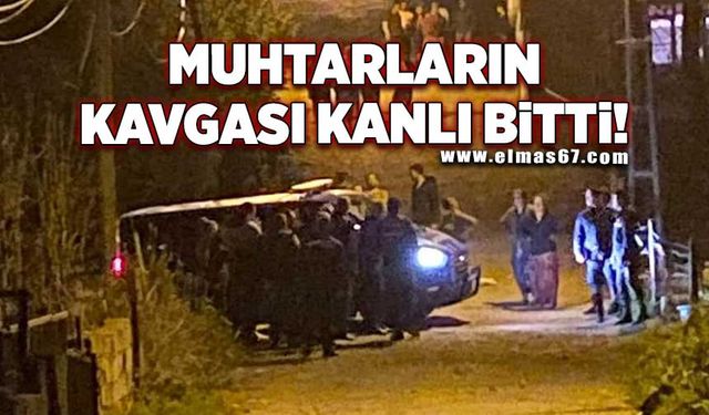 Alaplı'da muhtarların kavgası kanlı bitti!