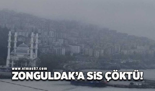 Zonguldak'a sis çöktü!