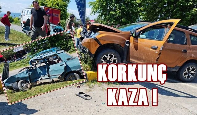 Korkunç kaza! 1'i ağır, 2 yaralı