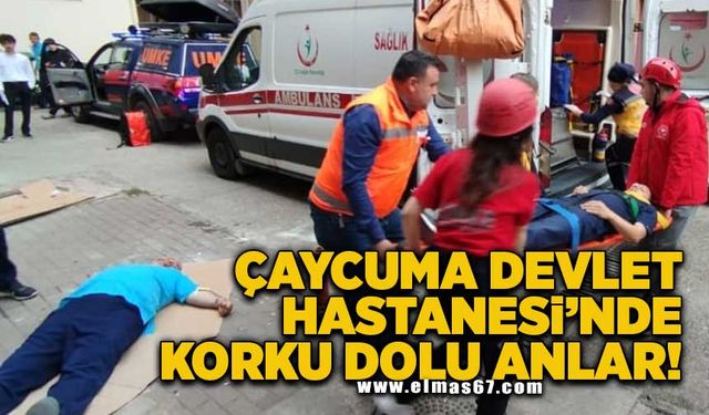 Çaycuma Devlet Hastanesi'nde korku dolu anlar!