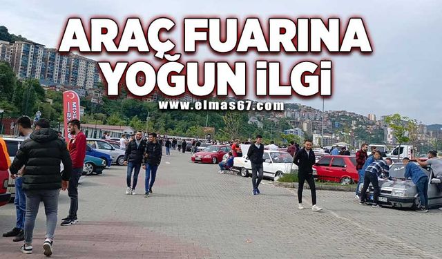 Kozlu'daki araç fuarına yoğun ilgi
