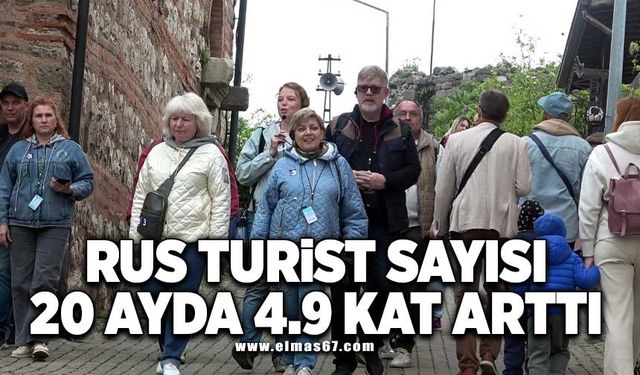 Amasra'ya gelen Rus turist sayısı 20 ayda 4.9 kat arttı