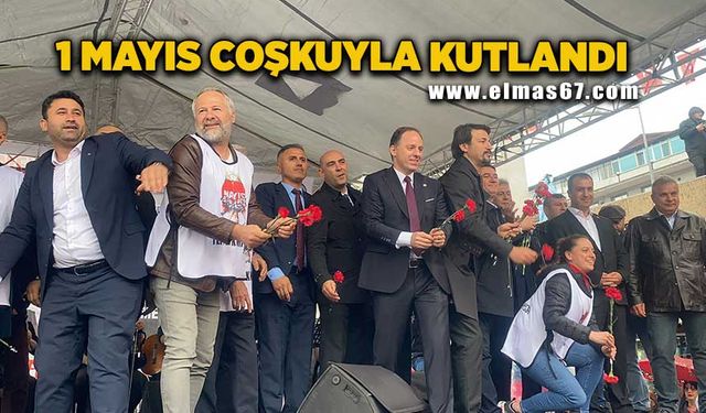 Zonguldak’ta 1 Mayıs coşkuyla kutlandı