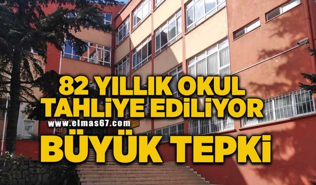 Zonguldak’ta 82 yıllık okul tahliye ediliyor