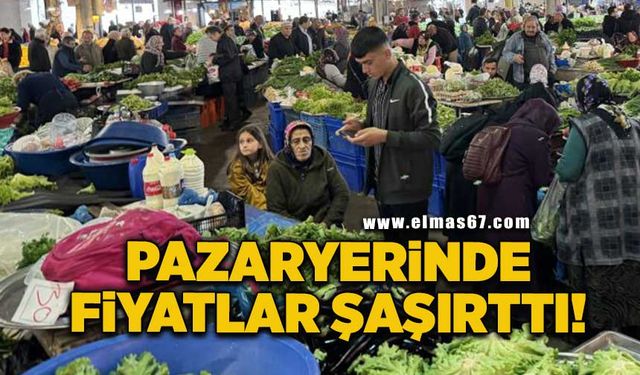 Zonguldak’ta halk pazarında fiyatlar şaşırttı!