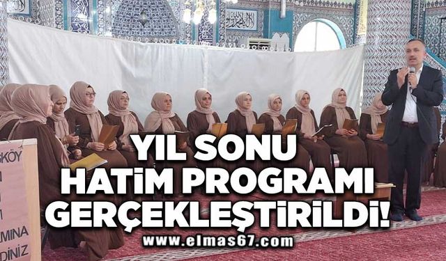 Yıl sonu hatim programı gerçekleştirildi