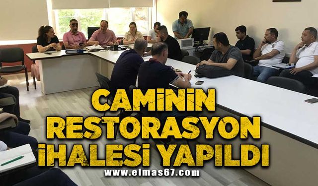 Caminin restorasyon ihalesi yapıldı!