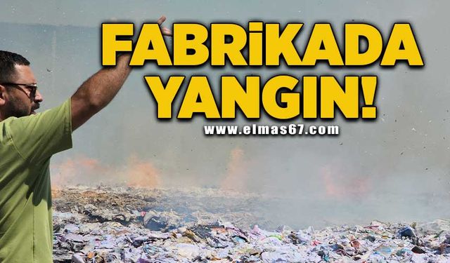 Fabrikada yangın!