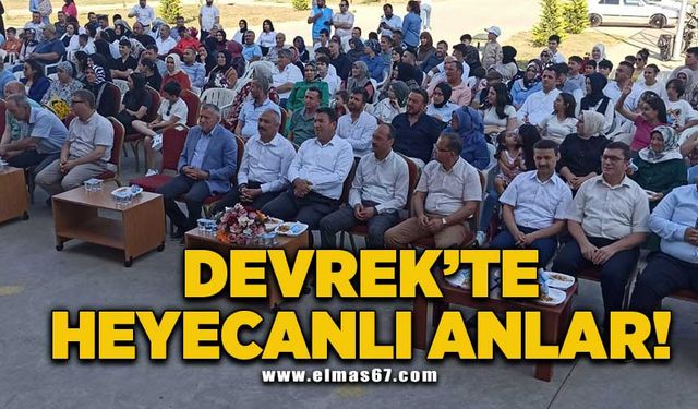 Devrek'te heyecanlı anlar