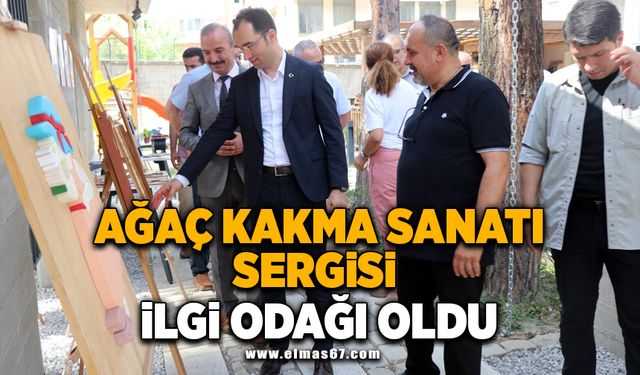 Ağaç Kakma sanatı sergisi ilgi odağı oldu