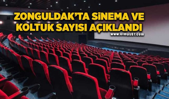 Zonguldak’ta sinema ve koltuk sayısı açıklandı