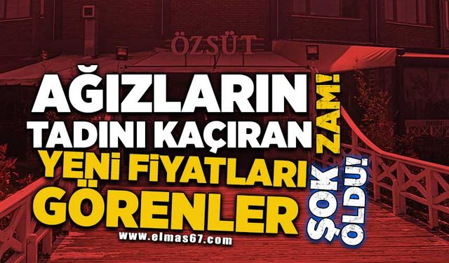 Ağızların tadını kaçıran zam… Yeni fiyatları görenler şok oldu