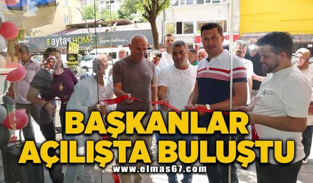 Başkanlar açılışta buluştu