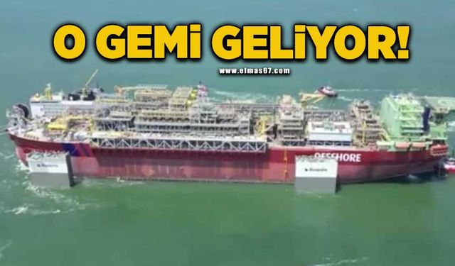 Dev gemi Zonguldak'ta deniz sahasında görev yapacak