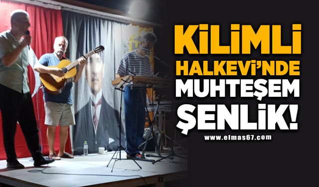 Kilimli Halkevi'nde muhteşem şenlik