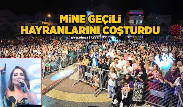 Mine Geçili hayranlarını coşturdu