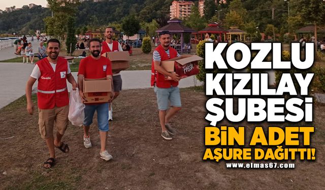 Kozlu Kızılay Şubesi bin adet aşure dağıttı!