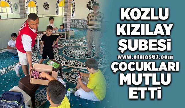 Kozlu Kızılay Şubesi çocukları mutlu etti!