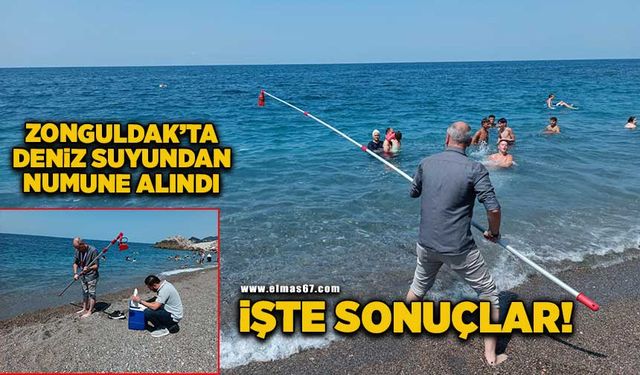 Zonguldak'ta deniz sularından numuneler alındı