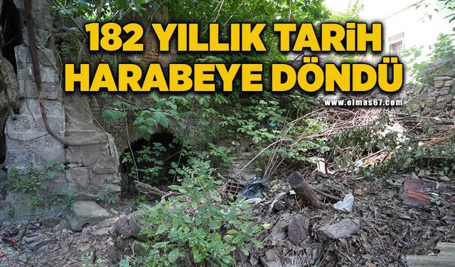 182 yıllık tarihi hamam harabeye döndü