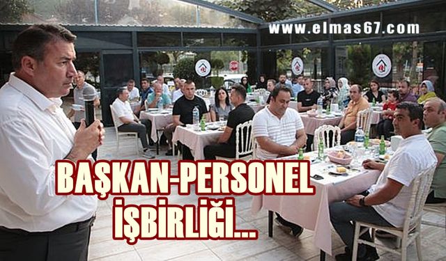 Başkan personel ve ailelerini ağırladı